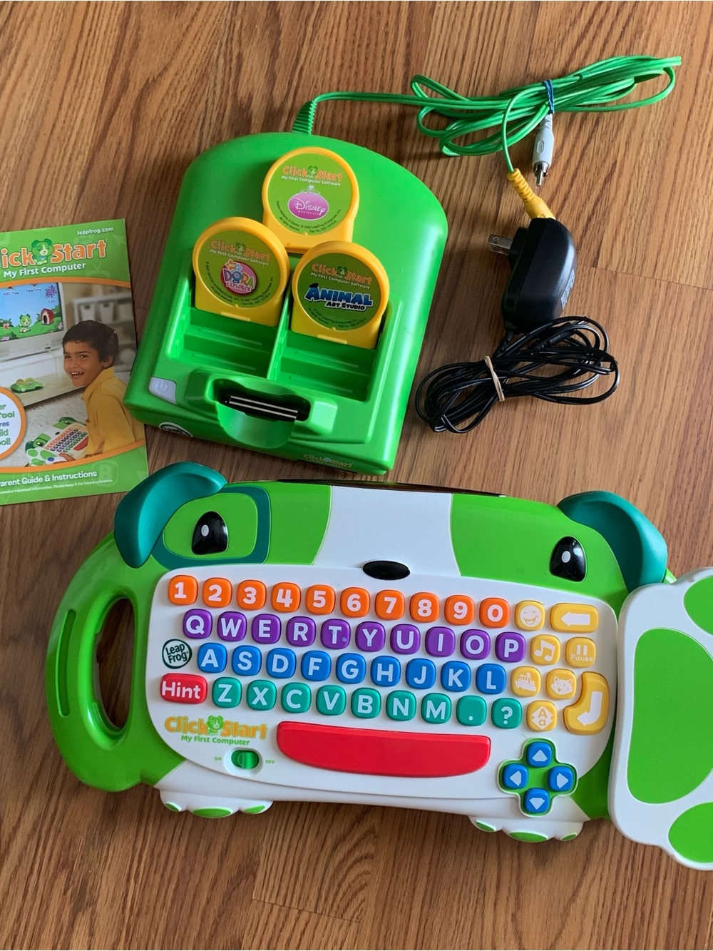 Leap frog Click Start My First Computer  console and keyboard